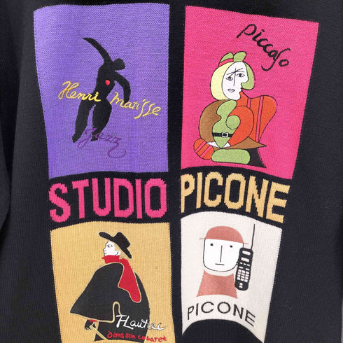 STUDIO PICONE ROMA   芸術家 モチーフ プルオーバー ニット ワンピース レディース JPN:38